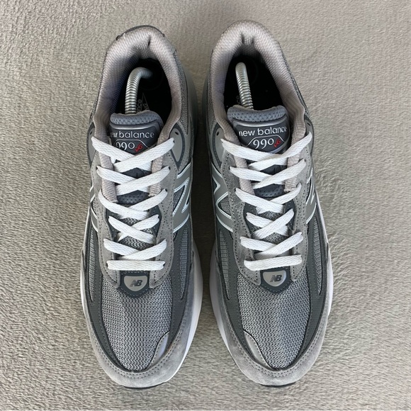 New Balance 990v6 Men's Running Shoes Size 11.5 Gray White Suede Walking Sneaker - Picture 8 of 10